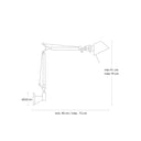 Lámpara Tolomeo Micro al Muro - Blanco