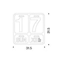 Formosa anodizado letra - Negra