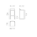 Wall Street Stool - Bronze