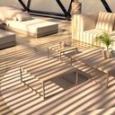 Alfombra Circular - Beige