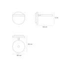 Demetra Faretto appliqué - Anthracite Grey