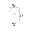 Lámpara Atollo M - Metal/Níquel
