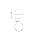 Lámpara Wally Cestita - Negro Mate