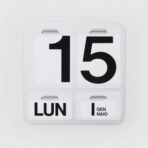 Calendario Formosa - Aluminio anodizado/negro