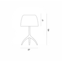 Lumiere Grande Lamp - White/Black 