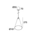 Lámpara Magma B-MMAT - Negro/Oro