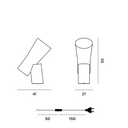 Nile Lamp - Carrara Marble