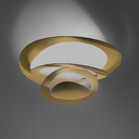 Lámpara Pirce Mini Soffitto - Oro
