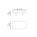 Mesa Milos Rectangular