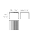 Mesa Lateral Spritz - Negro