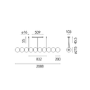 Lámpara de suspensión Luce Sferica S2