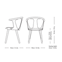 Silla In Between - Roble lacado negro