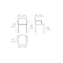 Silla con Brazo Quartz - Negro