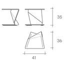 Sigmy Side Table - Cloudy Metal