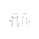 Africa Bar Stool - Black