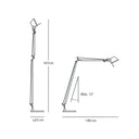 Lámpara Tolomeo Lettura - Aluminio