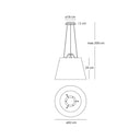 Tolomeo Suspensión Difusor 42cm