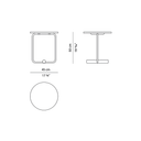 Mesa ToTo 45 - Mármol verde