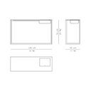 Escritorio Calamo - Grafito/oro