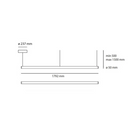 Lámpara Alphabet of Light Linear 180