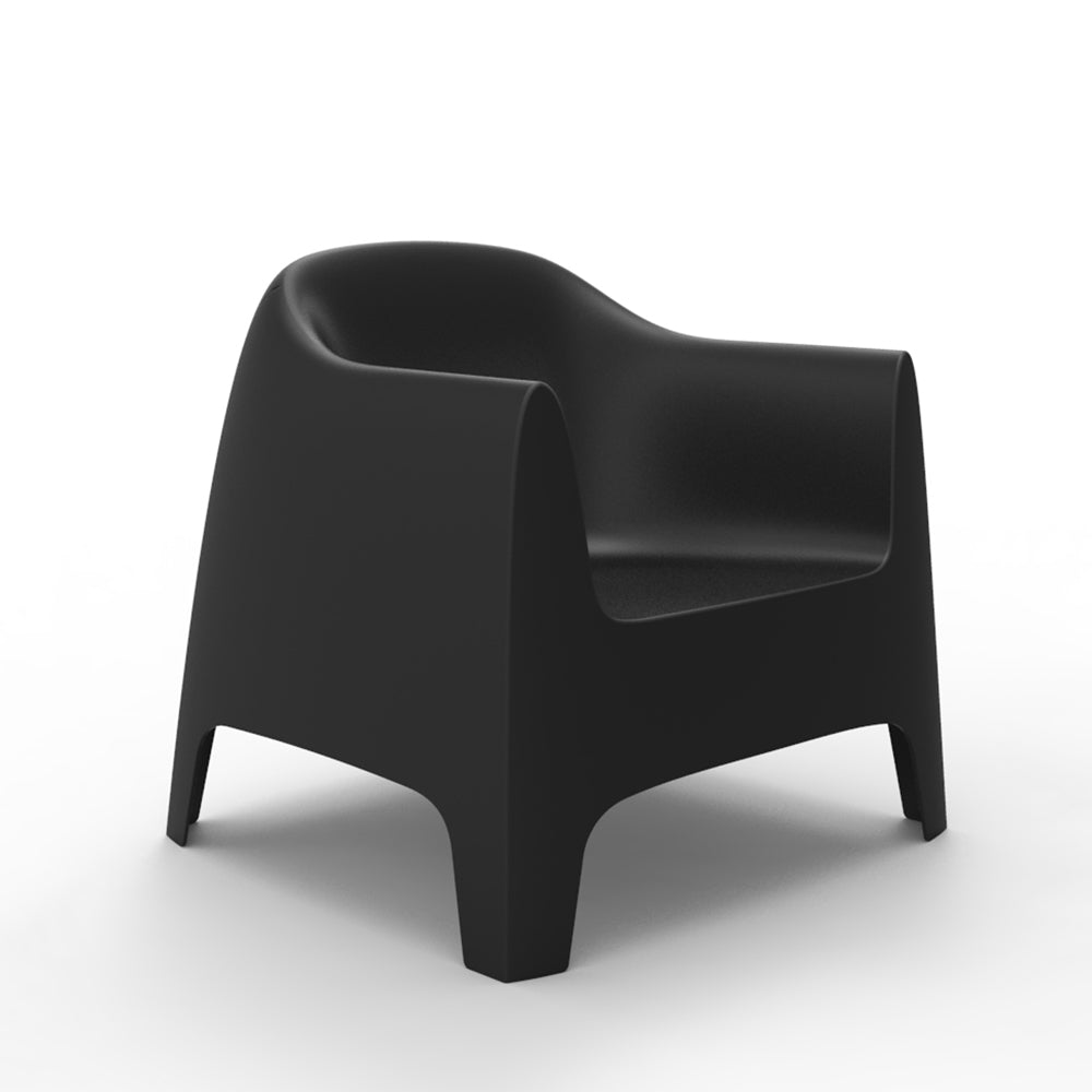 Solid Lounge Chair - Negra