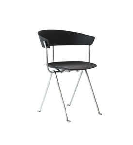 Officina Chair - Negra/Cromada