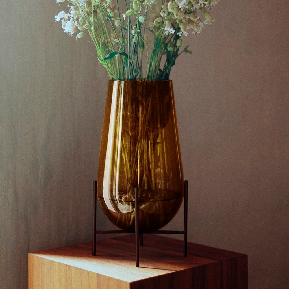 Échasse Vase L - Ambar/Bronzed Brass