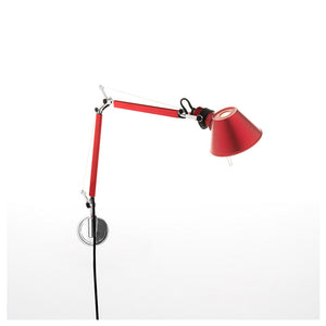 Lámpara Tolomeo Micro al Muro - Rojo