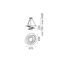 Lámpara Pirce Mini Suspensión - Blanco