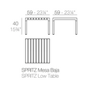 Mesa Lateral Spritz - Blanco