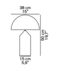 Lámpara Atollo M - Metal/Bronce